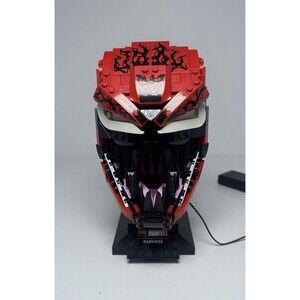 LEGO Marvel Spider-Man Carnage Helmet #76199 - COMPLETED - Light Kit Installed